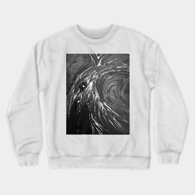 Conjure The Demon B/W Crewneck Sweatshirt by heyokamuse